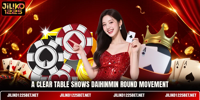A clear table shows Daihinmin round movement A clear table shows Daihinmin round movement