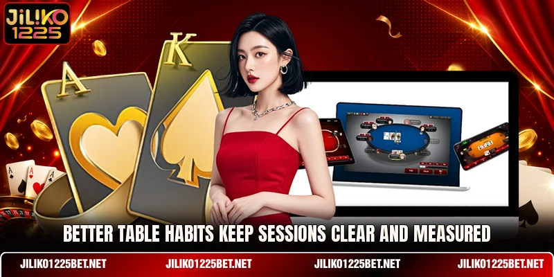 Better table habits keep sessions clear and measured Better table habits keep sessions clear and measured