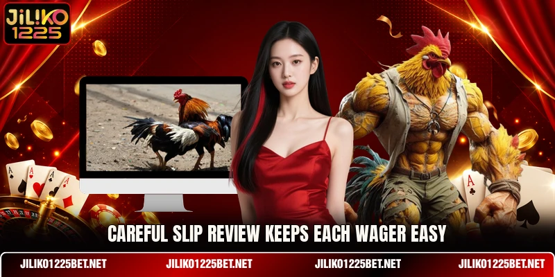 Careful slip review keeps each wager easy Careful slip review keeps each wager easy