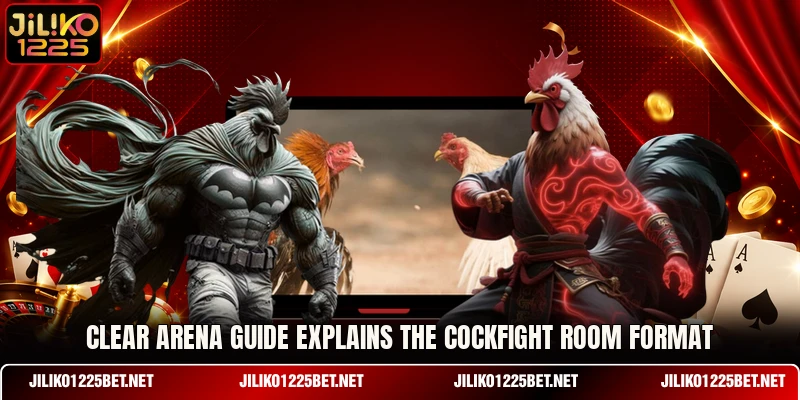 Clear arena guide explains the cockfight room format Clear arena guide explains the cockfight room format