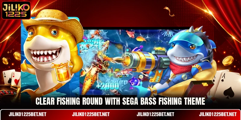 Clear fishing round with SEGA Bass Fishing theme Clear fishing round with SEGA Bass Fishing theme