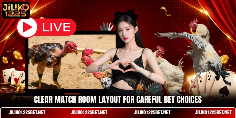 Clear match room layout for careful bet choices Clear match room layout for careful bet choices