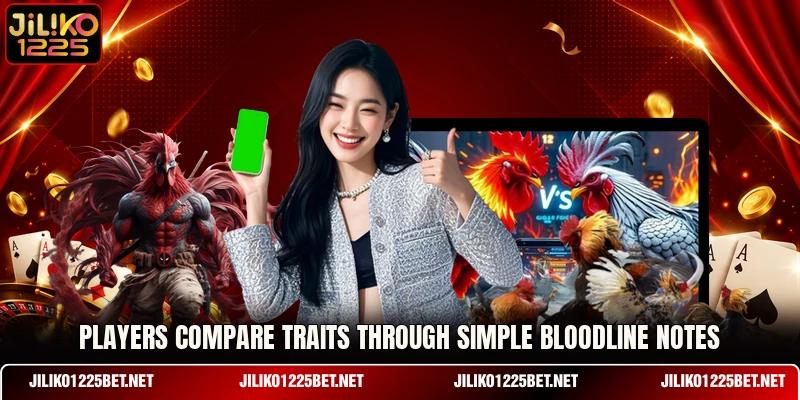 Players compare traits through simple bloodline notes Players compare traits through simple bloodline notes