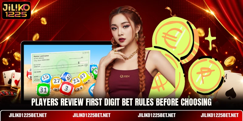 Players review First Digit Bet rules before choosing Players review First Digit Bet rules before choosing