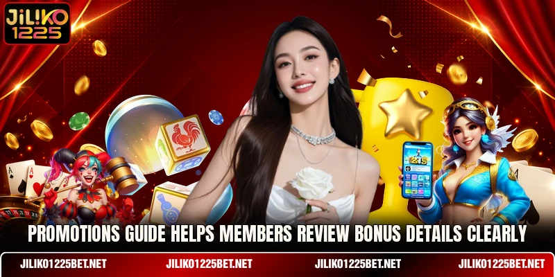 Promotions guide helps members review bonus details clearly Promotions guide helps members review bonus details clearly